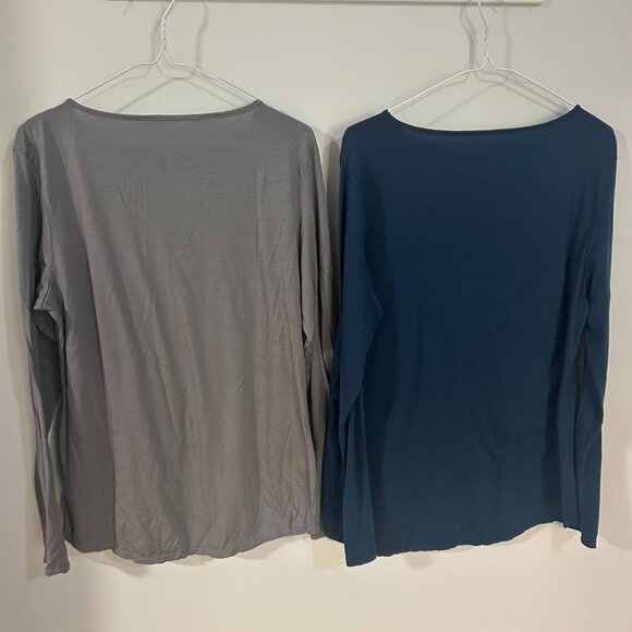 2 Cloudveil Womens Baselayer Shirt Large Black Outdoor Merino Blend Long Sleeve - Picture 4 of 4